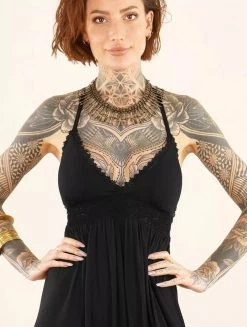 Robe Courte Dos Nu à Bretelles "Nolofinwe", Noir -Magasin De Vêtements Pour Femmes p image 348260 grande