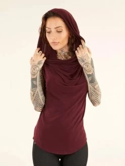 Top Sans Manches à Col Bénitier "Nephilim", Bordeaux 10 Top Sans Manches à Col Bénitier "Nephilim", Bordeaux -Magasin De Vêtements Pour Femmes p image 348272 grande