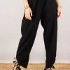 Pantalon Bouffant "Hisae", Noir