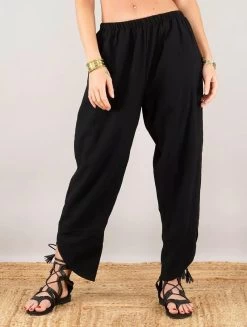 Pantalon Bouffant "Hisae", Noir