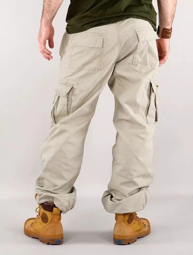 Pantalon Cargo Baggy Unisexe Molecule, Beige 2 Pantalon Cargo Baggy Unisexe Molecule, Beige – Image 2