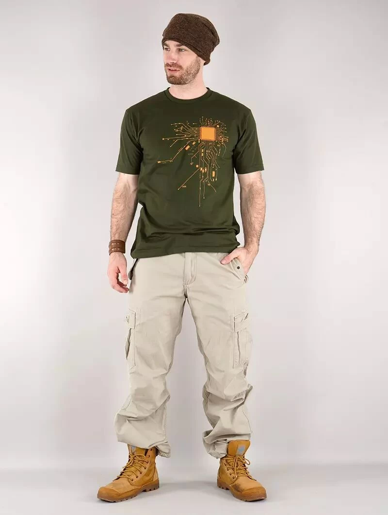 Pantalon Cargo Baggy Unisexe Molecule, Beige 3 Pantalon Cargo Baggy Unisexe Molecule, Beige – Image 3