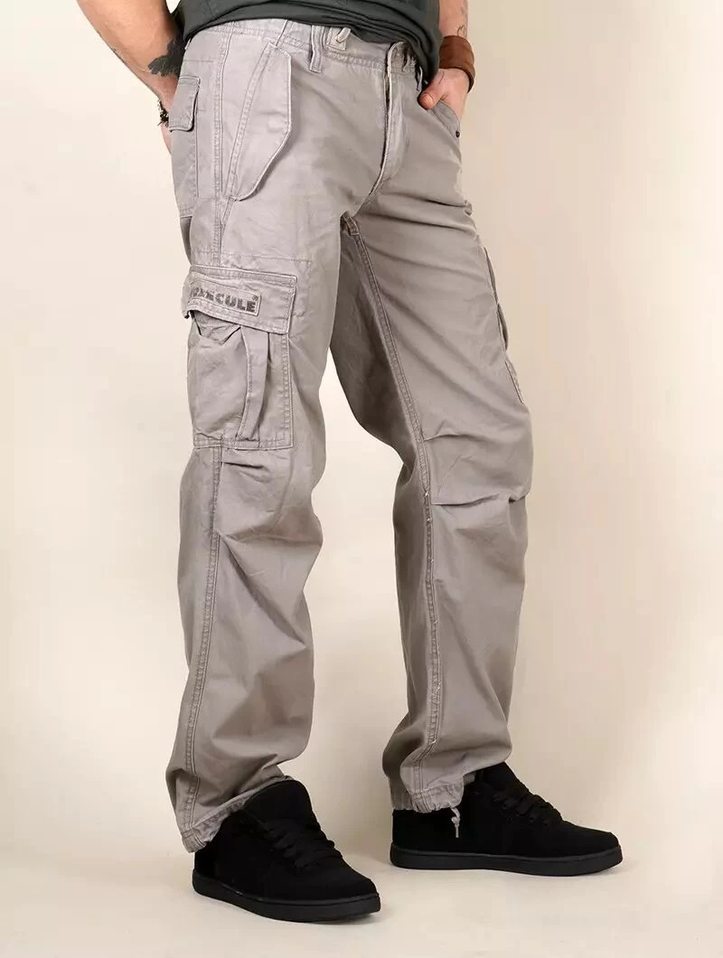 Pantalon Cargo Baggy Unisexe Molecule, Gris 3 Pantalon Cargo Baggy Unisexe Molecule, Gris – Image 3