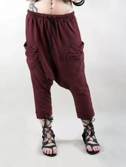 Pantalon Sarouel 3/4 Unisexe "Safar", Bordeaux