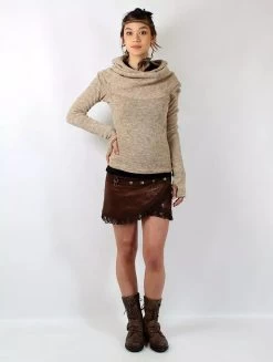 Pull à Capuche "Sadiva", Beige -Magasin De Vêtements Pour Femmes pull a capuche sadiva beige p image 337590 grande