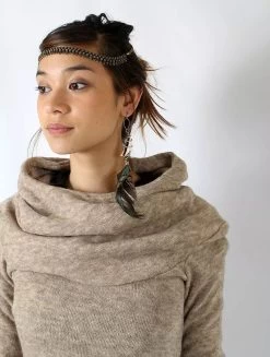 Pull à Capuche "Sadiva", Beige -Magasin De Vêtements Pour Femmes pull a capuche sadiva beige p image 337592 grande