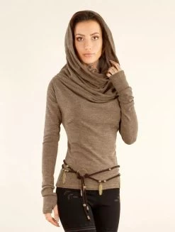 Pull Col Bénitier "Kali", Beige -Magasin De Vêtements Pour Femmes pull col benitier kali beige p image 348261 grande