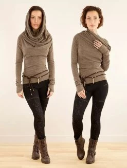 Pull Col Bénitier "Kali", Beige -Magasin De Vêtements Pour Femmes pull col benitier kali beige p image 348264 grande