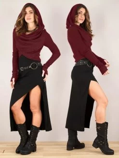 Pull Court "Nadjäa", Bordeaux -Magasin De Vêtements Pour Femmes pull court nadjaa bordeaux p image 341651 grande