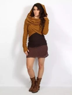 Pull Court "Nadjäa", Rouille -Magasin De Vêtements Pour Femmes pull court nadjaa rouille p image 334172 grande