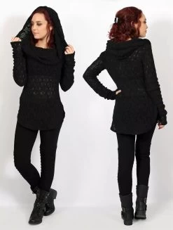 Pull En Crochet "Hookäa", Noir -Magasin De Vêtements Pour Femmes pull en crochet hookaa noir p image 335274 grande