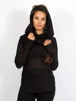 Pull En Crochet "Hookäa", Noir -Magasin De Vêtements Pour Femmes pull en crochet hookaa noir p image 344743 grande