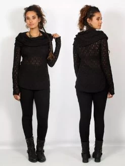 Pull En Crochet "Hookäa", Noir -Magasin De Vêtements Pour Femmes pull en crochet hookaa noir p image 344744 grande