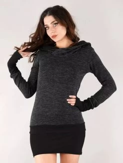 Pull "Janjira", Gris Foncé Noir