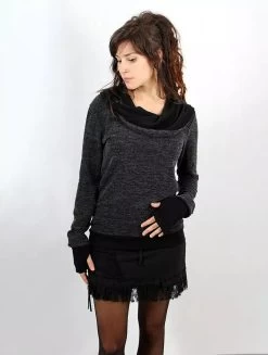 Pull "Janjira", Gris Foncé Noir 8 Pull "Janjira", Gris Foncé Noir -Magasin De Vêtements Pour Femmes pull janjira gris fonce noir p image 344740 grande