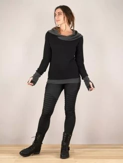 Pull "Janjira", Noir Gris Foncé -Magasin De Vêtements Pour Femmes pull janjira noir gris fonce p image 337026 grande