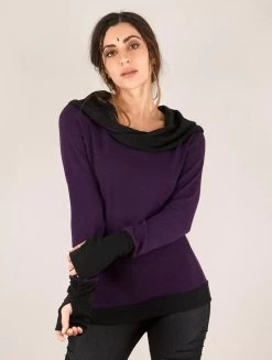 Pull "Janjira", Violet Noir