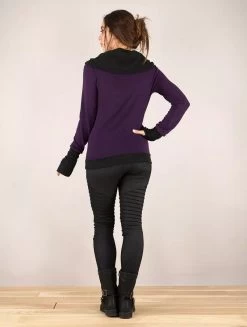 Pull "Janjira", Violet Noir -Magasin De Vêtements Pour Femmes pull janjira violet noir p image 335691 grande