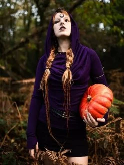 Pull Col Bénitier "Kali", Violet -Magasin De Vêtements Pour Femmes pull kali violet p image 326636 grande