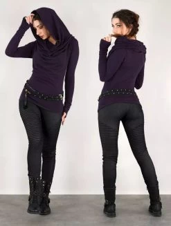 Pull Col Bénitier "Kali", Violet -Magasin De Vêtements Pour Femmes pull kali violet p image 330741 grande