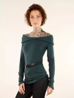 Pull "Karmïk", Bleu Pétrole