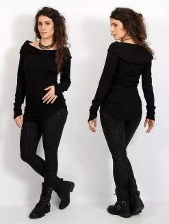 Pull "Karmïk", Noir -Magasin De Vêtements Pour Femmes pull karmik noir p image 337731 grande