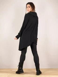 Pull Poncho "Inika", Noir -Magasin De Vêtements Pour Femmes pull poncho inika noir p image 336985 grande