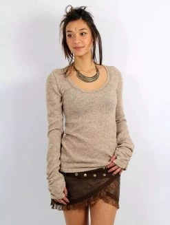 Pull "Ysïs", Beige