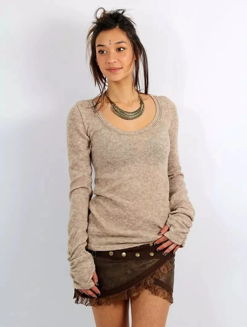 Pull "Ysïs", Beige 1 Pull "Ysïs", Beige