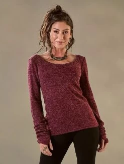 Pull "Ysïs", Bordeaux -Magasin De Vêtements Pour Femmes pull ysis bordeaux p image 332444 grande