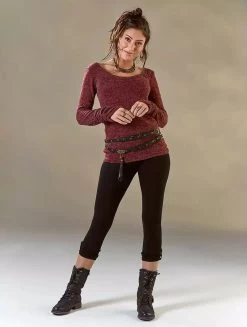 Pull "Ysïs", Bordeaux -Magasin De Vêtements Pour Femmes pull ysis bordeaux p image 332446 grande