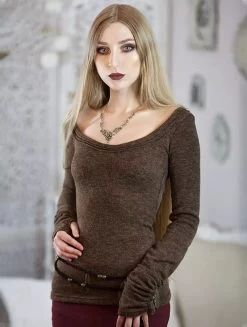 Pull "Ysïs", Marron -Magasin De Vêtements Pour Femmes pull ysis marron p image 326233 grande