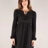 Robe à Manches Longues "Eireen", Noir
