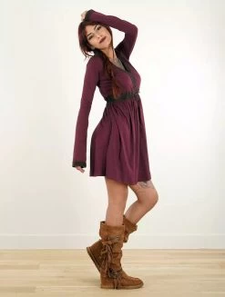 Robe à Manches Longues Et Détails Crochet "Firiel", Bordeaux 7 Robe à Manches Longues Et Détails Crochet "Firiel", Bordeaux -Magasin De Vêtements Pour Femmes robe a manches longues firiel bordeaux p image 338316 grande