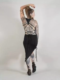 Robe Asymétrique "Deepti", Noir -Magasin De Vêtements Pour Femmes robe asymetrique deepti noir p image 320574 grande