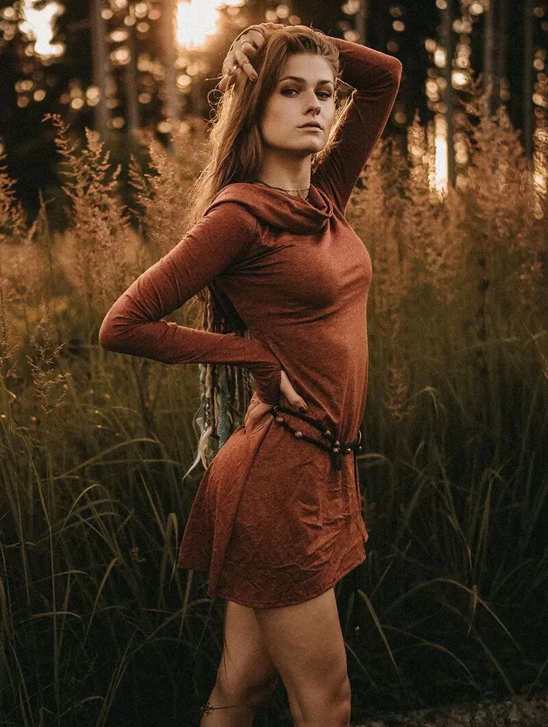 Robe "Chryzz", Terre De Sienne 5 Robe "Chryzz", Terre De Sienne – Image 5