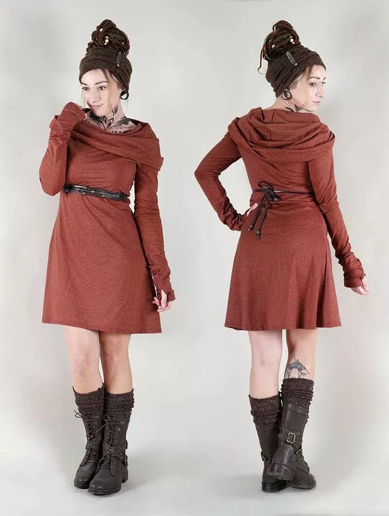 Robe "Chryzz", Terre De Sienne 2 Robe "Chryzz", Terre De Sienne – Image 2