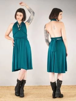 Robe Courte Infinity "Wakiza", Bleu Pétrole 9 Robe Courte Infinity "Wakiza", Bleu Pétrole -Magasin De Vêtements Pour Femmes robe courte infinity wakiza bleu petrole p image 332918 grande