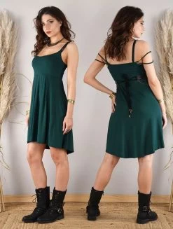 Robe Courte "Massaläa", Bleu Pétrole -Magasin De Vêtements Pour Femmes robe courte massalaa bleu petrole p image 332765 grande