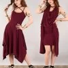 Robe Courte Patineuse "Amethyst", Bordeaux