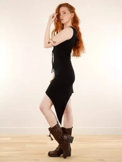 Robe Courte Sans Manches Dos Nu "Dayra", Noir -Magasin De Vêtements Pour Femmes robe courte sans manches dayra noir p image 340065 grande