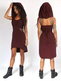 Robe Courte "Sheherazade", Bordeaux -Magasin De Vêtements Pour Femmes robe courte sheherazade bordeaux p image 334655 grande