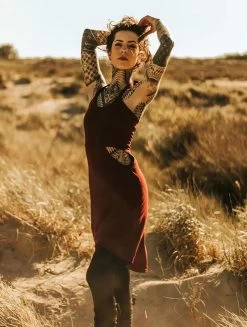 Robe Courte "Sheherazade", Bordeaux -Magasin De Vêtements Pour Femmes robe courte sheherazade bordeaux p image 348285 grande