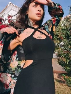 Robe Courte "Sheherazade", Noir