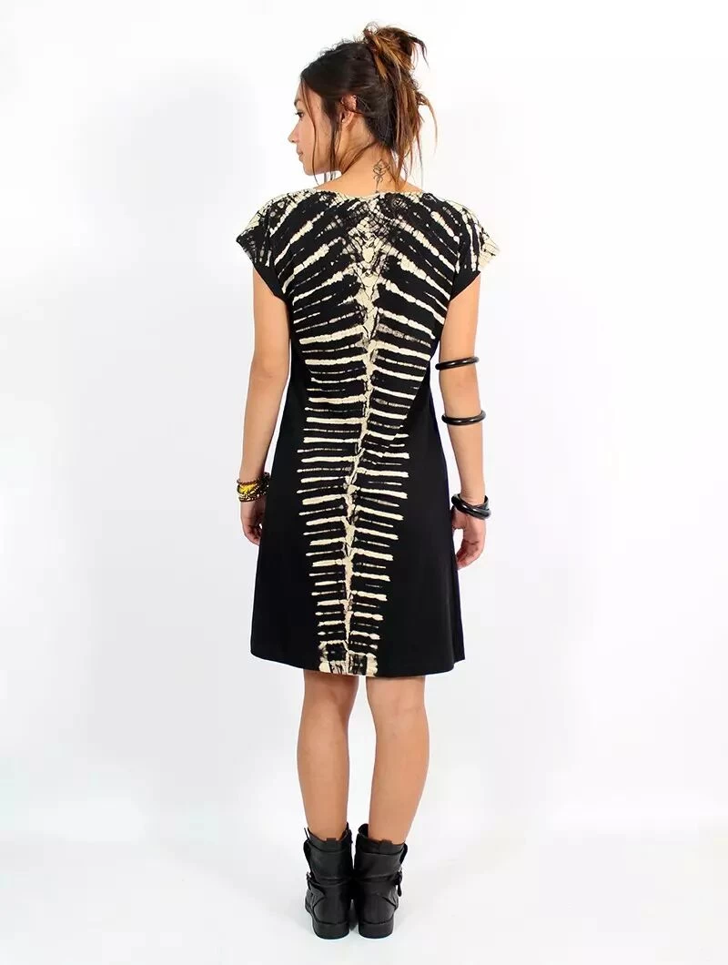 Robe "Crocodile", Noire 3 Robe "Crocodile", Noire – Image 3