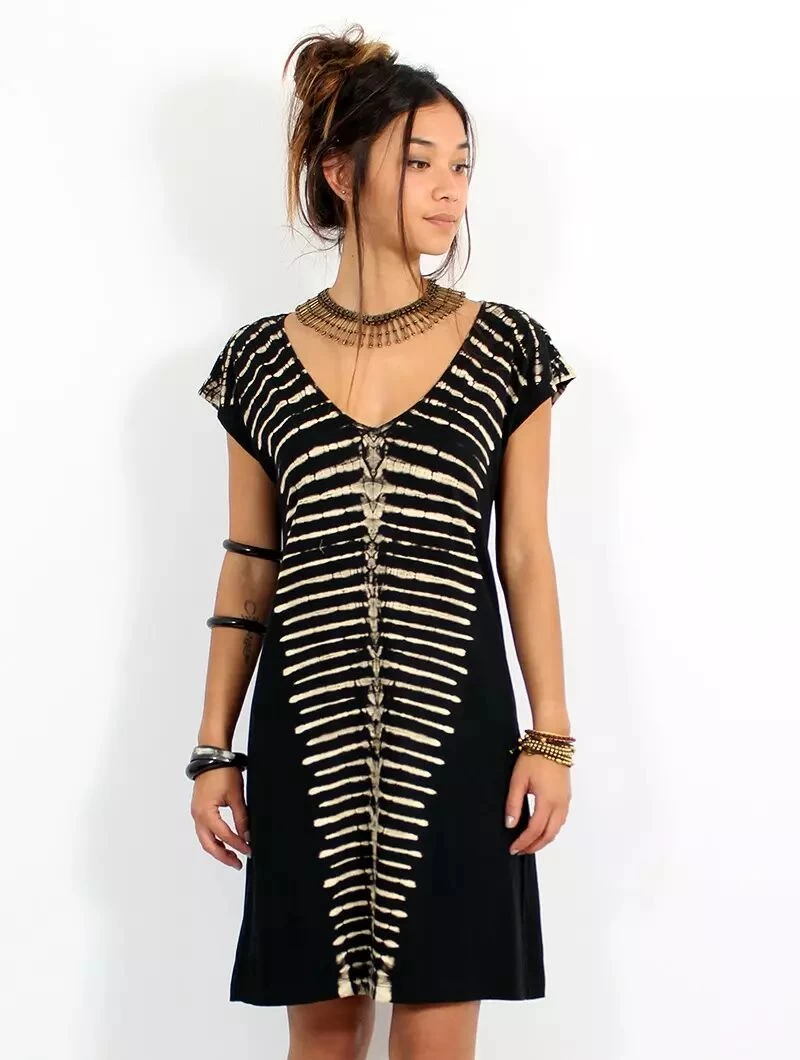 Robe "Crocodile", Noire 1 Robe "Crocodile", Noire