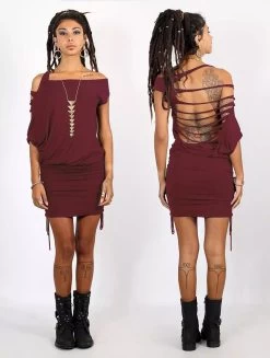 Robe "Elm Street", Rouge Foncé 8 Robe "Elm Street", Rouge Foncé -Magasin De Vêtements Pour Femmes robe elm street rouge fonce p image 338888 grande