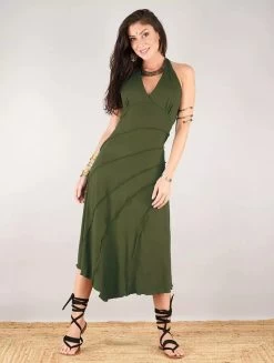 Robe "Kaylah", Vert Kaki