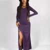Robe Longue "Aryäa", Violet