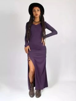 Robe Longue "Aryäa", Violet